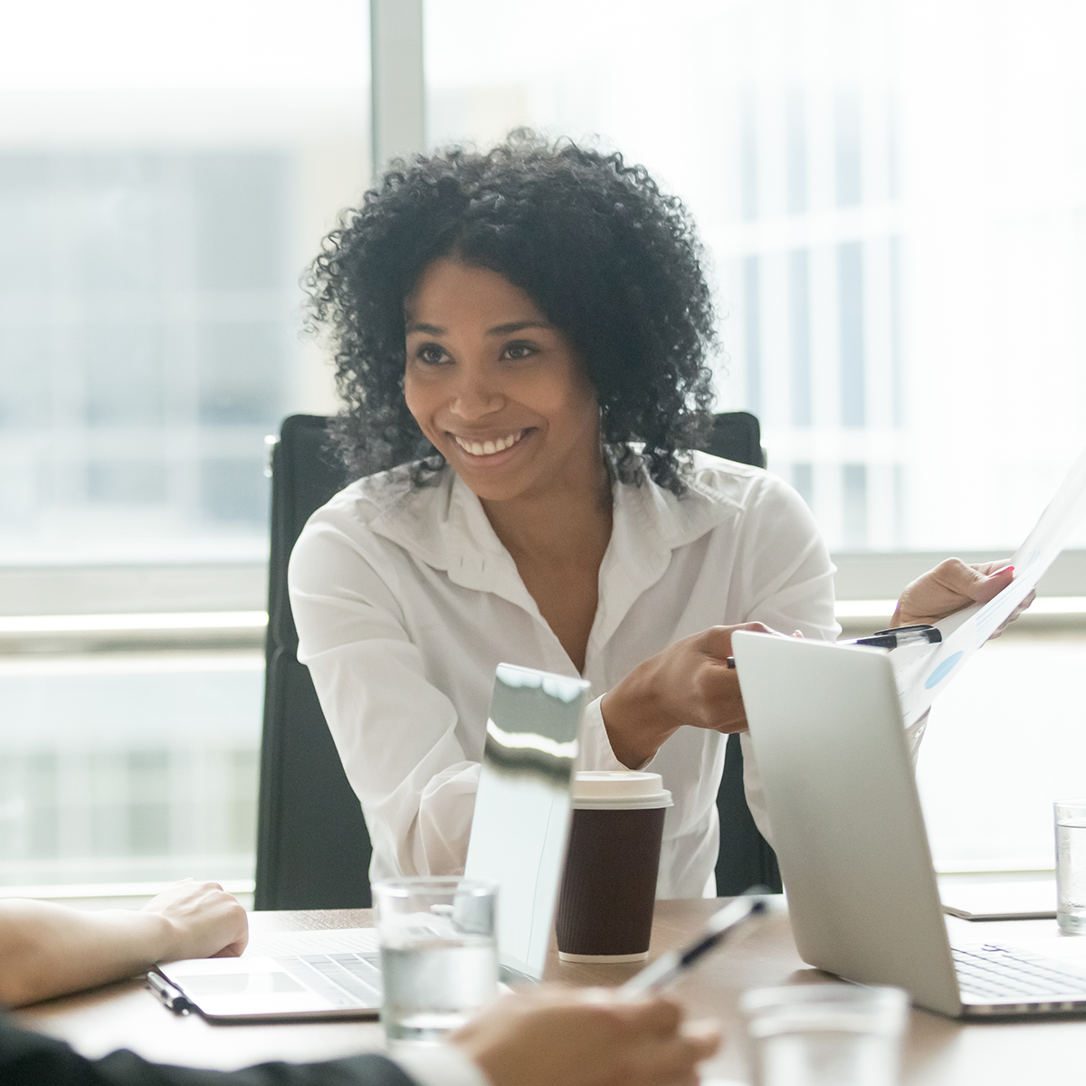 executive in a meeting